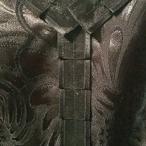 Luxe by Carmen Marc Valvo V-Neck Black Dress - Picture 3 of 8